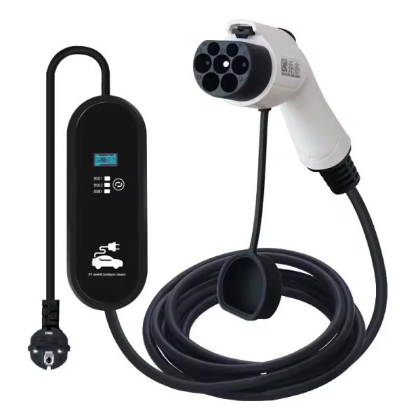 GBT Interface Standard Black 7kw Tesla EV Charging Adapter NACS to Car Connector Socket Switch 32A Output Current EV Charger