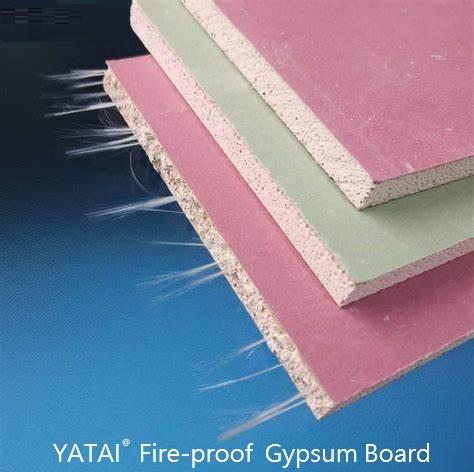 Non Combustible Gypsum Board Building Material For Fireproof Walls And Ceilings