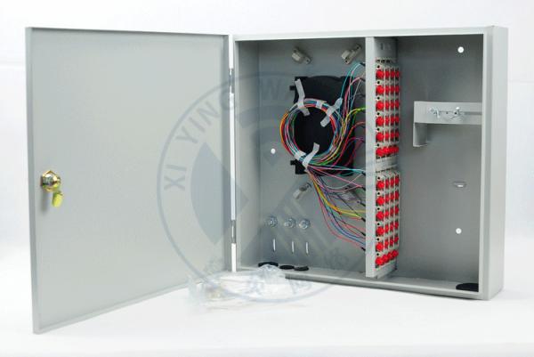 Intdoor wall mounted 48 ports fiber optic terminal distribution box