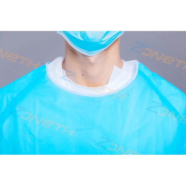 Ultrasonic Waterproof 35gsm Disposable Gowns For Patients