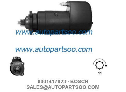0001417030 - Motor de acionador de partida 24V de BOSCH 6.6KW 11T MOTORES DE ARRANQUE