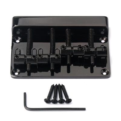 Vintage L Shape 4 String Saddle Electric Bass Guitar Bridge Tailpieces With Screws Wrench