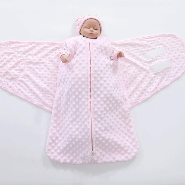 Polyester Bubble Swaddle Wearable Blanket Newborn Sleepsack Swaddle Blanket