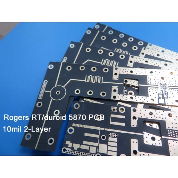 Rogers RT/Duroid 5870 10mil 0.254mm High Frequency PCB for Commercial Aireline Broadband Antennas