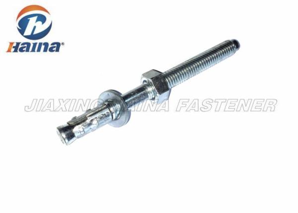 Grade 4.8 Expansion Anchor Bolt / Zinc Plated Wedge Anchor with Nut and Washer