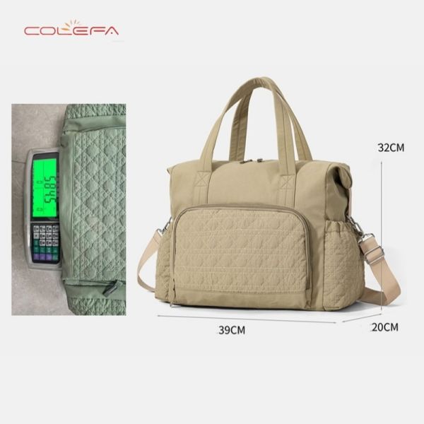New Custom Nylon Fashion Large Capacity Travel Bag with Wet/Dry Separation Crossbody Yoga Fitness Bag & Handheld Diaper Bag