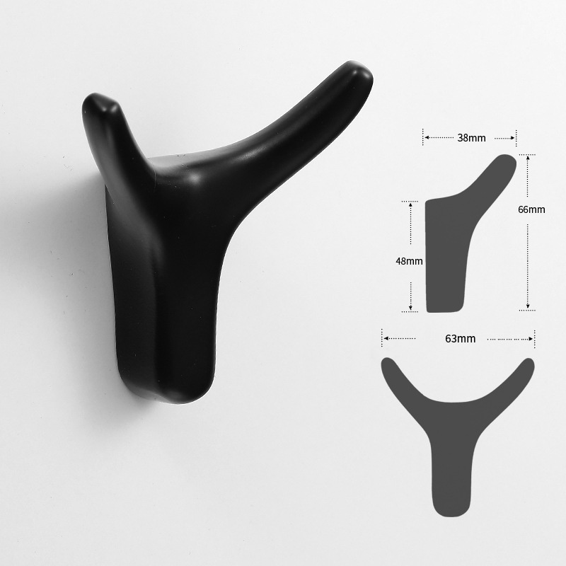 Nordic Modern Simple Cute Brass Robe Hook Multifunctional Metal Wall Hanging for Bedroom Bathroom & Kitchen