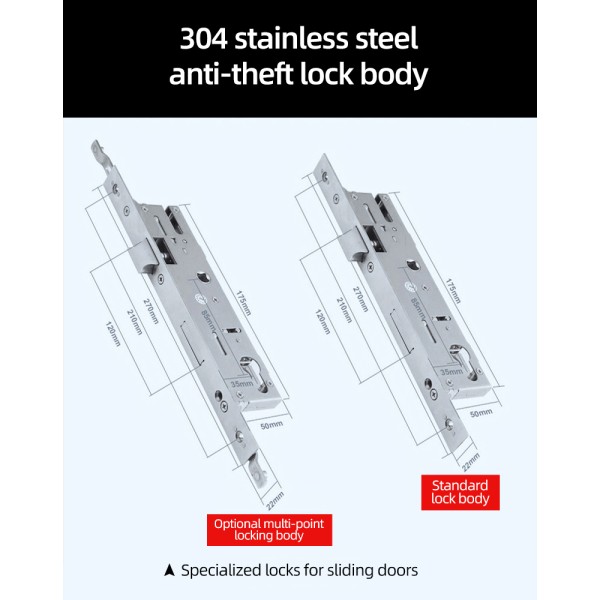 Face Recognition Fingerprint Lock 35MM Narrow Bezel Cell Phone Tuya Aluminum Door Code Lock Automatic Smart Door Locks