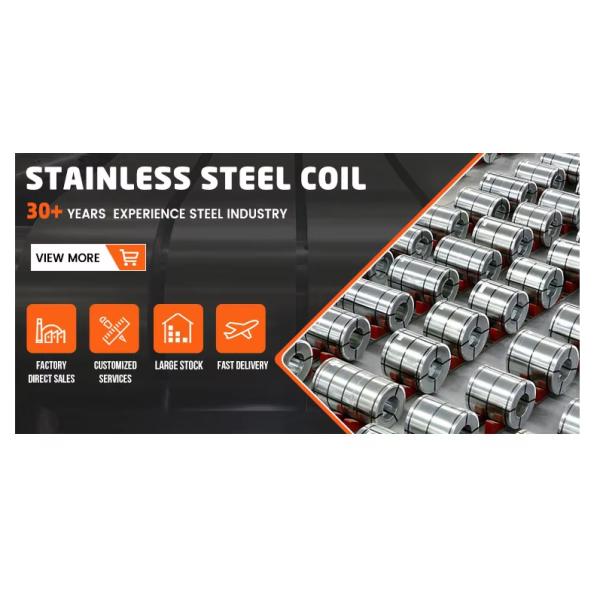 2b ASTM A240 201 bobinas de acero inoxidable personalizadas bobina de acero inoxidable 304