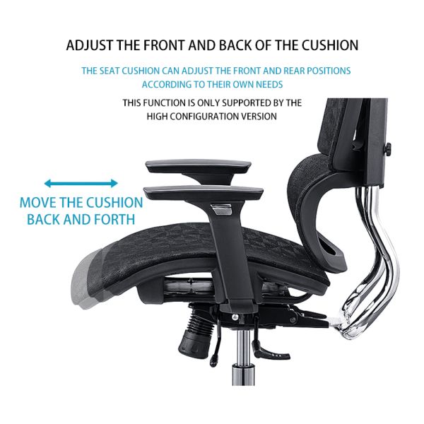 Luxury Staff High Back 3 In1 Office Ergonomic Desk Chair Adjustable