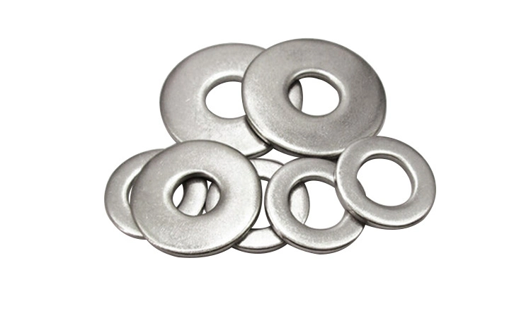 Custom Size Galvanizde Steel Flat Washers / Round Plain Washer DIN125 DIN9021