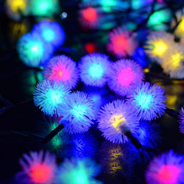 Firework Dandelion Shape Starburst Light with Remote 8 Modes Hanging String Light LED Waterproof Fairy Firework Light for Xmas