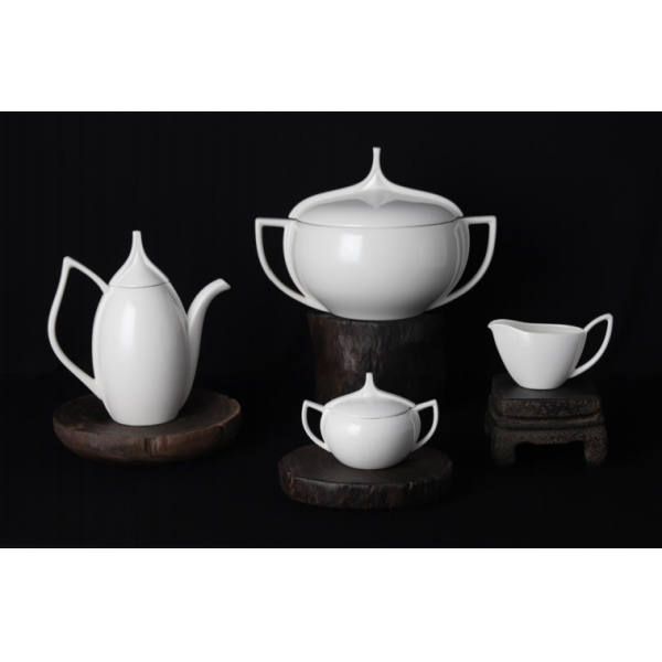 new bone china - tea set /tea pot/sugar pot/creamer/tureen  white glaze for daily used ceramics