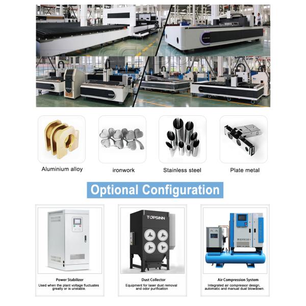 Металлический листовой и трубный лазерный режущий аппарат для резки волокон