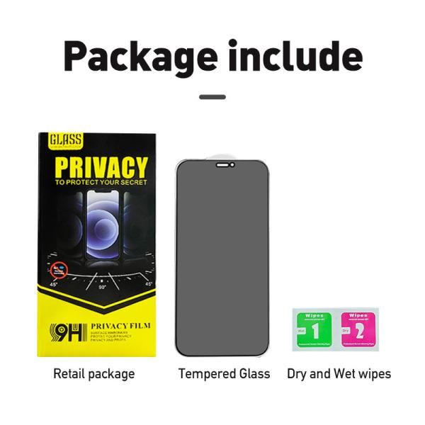 Iphone 12 Privacy Screen Protector Anti Spy Tempered Glass