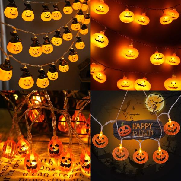 Color Rendering Index Ra 60 Bat Skull Design Battery Operated Halloween Garden Lights