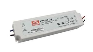 2017 novo Meanwell 60w 24v baixa tensão LPV-60-24 transformador de néon led