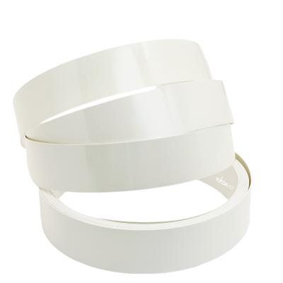 A0373 White Silver Shimmer High Gloss PVC Edge Banding Strip - Furniture Edge Trim for Cabinets, Wardrobes & Woodworking Projects