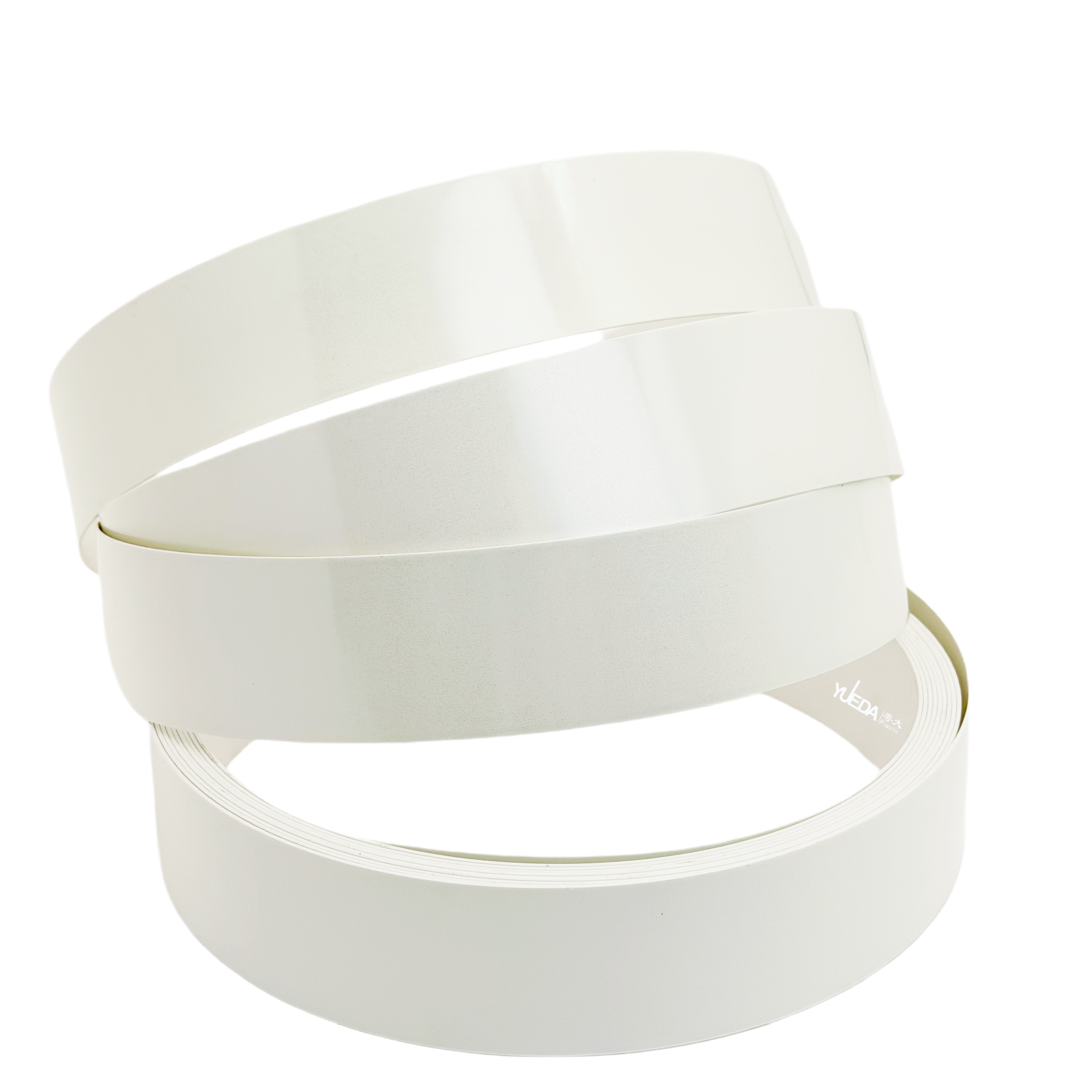 A0373 White Silver Shimmer High Gloss PVC Edge Banding Strip - Furniture Edge Trim for Cabinets, Wardrobes & Woodworking Projects