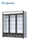Taille transparente de porte du réfrigérateur 220V/50Hz 2. 02m en verre vertical de congélateur