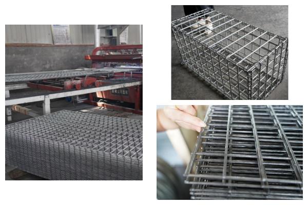 Galvanized Welded Mesh Gabion for Garden Landscape Retaining Wall in Silver Green Color