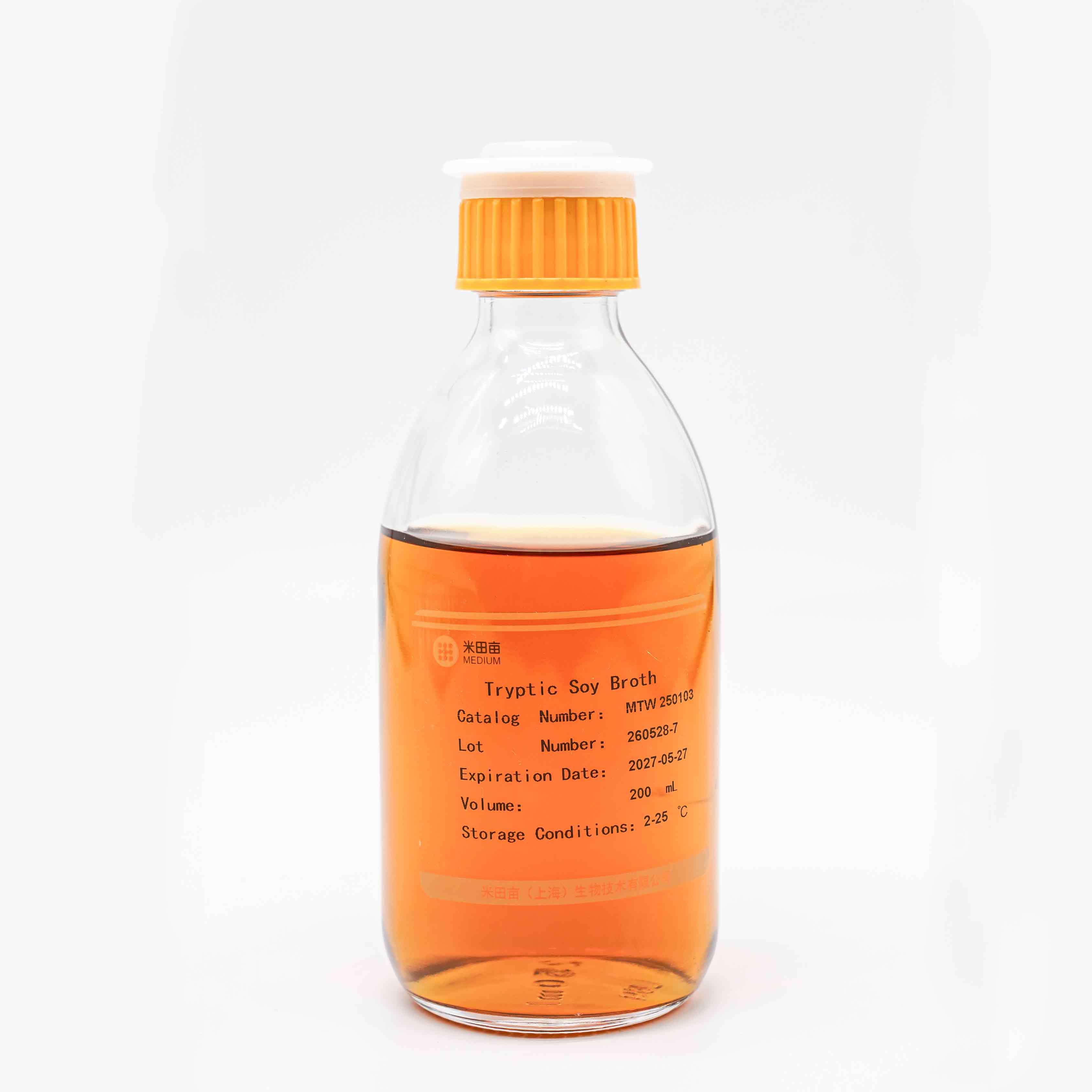 Ready To Use Bottled Culture Medium Tryptic Soy Broth TSB Sterility Test 100mL