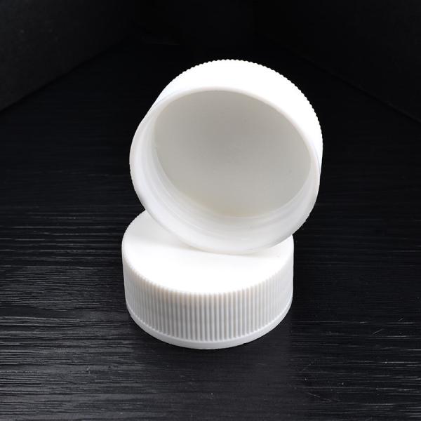 40 MM Plastic Cosmetic Screw  Bottle Cap 15.8 MM Height Ribbed Screw Cap
