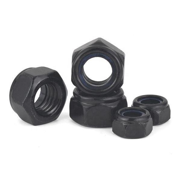 Stainless Steel 304 Nyloc Hex Nylon Insert Lock Nuts For Industrial