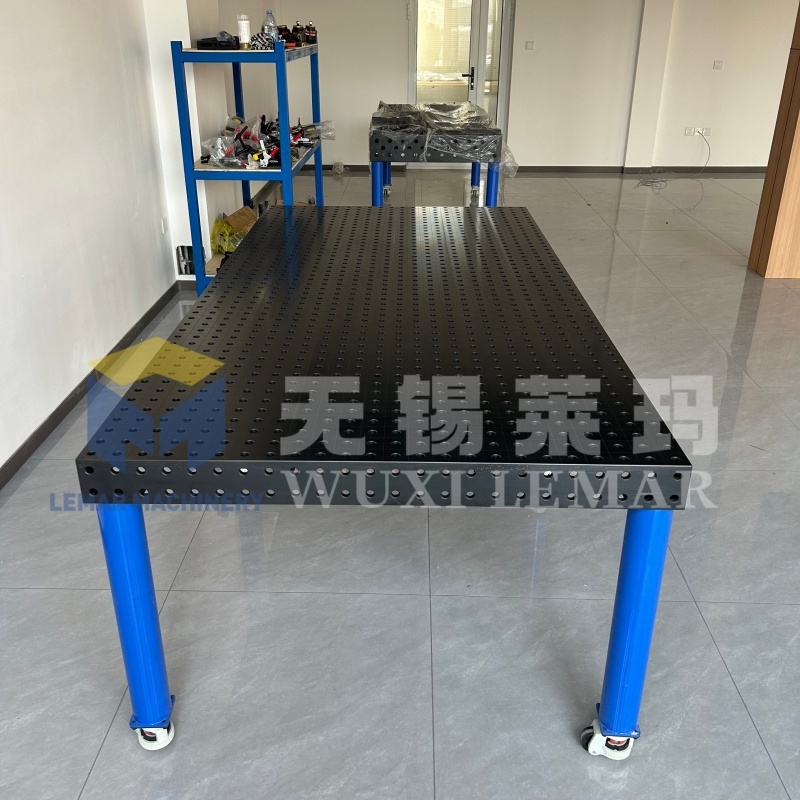 Heavy Duty D16 Industrial Welding Table with 16mm Bore and Grid Lines