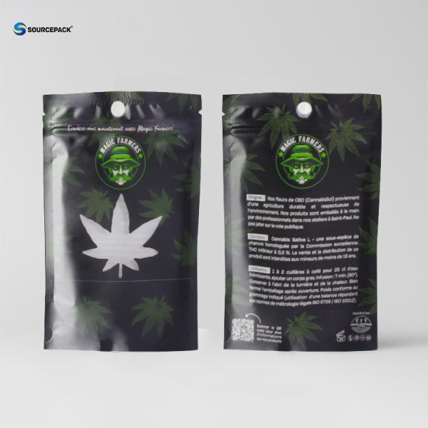 UV Protection Included Custom Weed Packaging With Gravure/Digital Printing Process