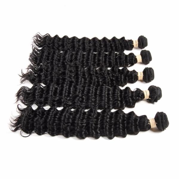 Deep Wave Peruvian Human Hair Weave , Peruvian Virgin Wavy Hair For Dream Girl