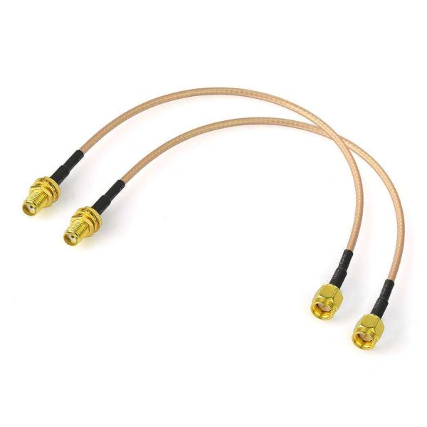 SMA Female Bulkhead Mount to SMA Male RG316 Antenna Extension Cable Pigtail Jumper Cable Antenna Adapter