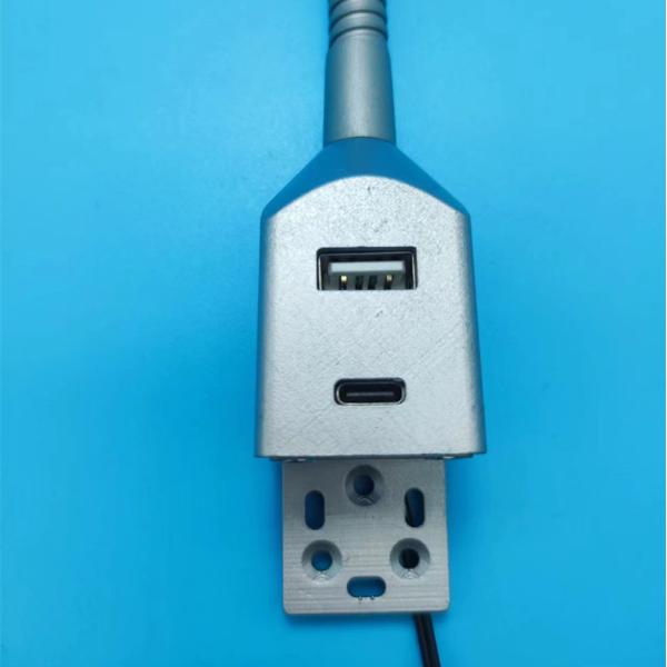 Switch Control LED Reading Light with Type-C and USB Port Modern Flexible Design