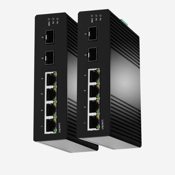 10 100 portas ethernet espertas fáceis do interruptor 4 do gigabit industrial de 1000Mbps 2SFP