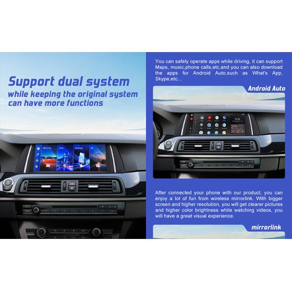 Линукс автомобильный стерео для BMW F10 2010-2016 CIC NBT Система поддержки беспроводной автозаписи и Android Auto