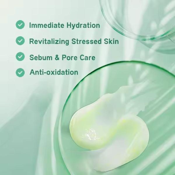 Private Label Face Care Water Gel Cream Moisturizing Sebum Care Pore Calming Hydrating Face Moisturizer for Summer Day
