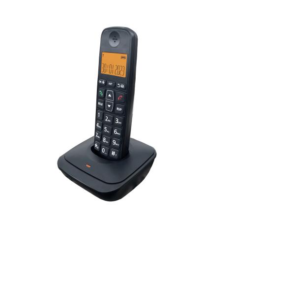 D1007 Digital Cordless Phone Handheld for Home Office Low Radiation Clear Sound E65A