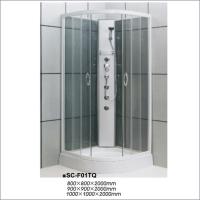 Pièce de douche de salle de bains de verre trempé, stalle de douche debout libre de coin