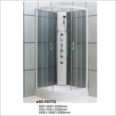 Tempered Glass Bathroom Shower Room , Corner Free Standing Shower Stall