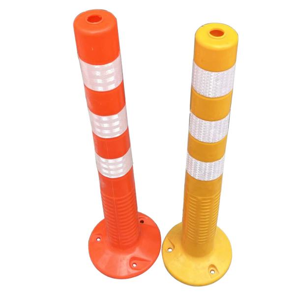 75cm Outdoor Road Safety Warning Durable Pu Plastic Traffic Warning Post