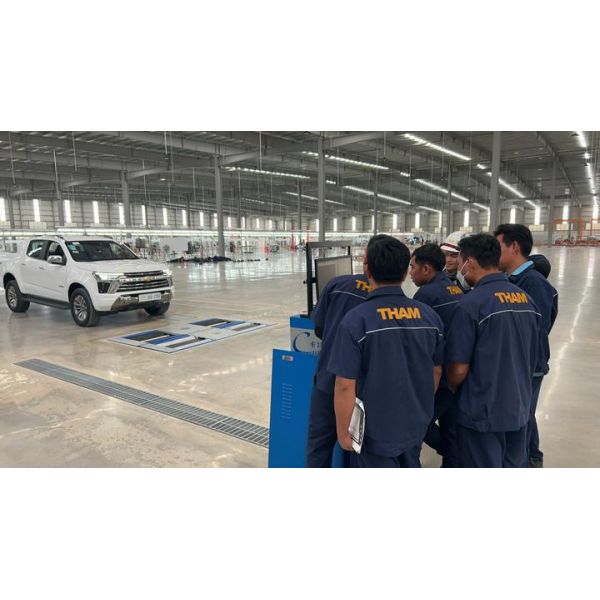 Cartesy brand CTGT-3-3C Roller Trinity Vehicle Test Line Roller  Brake Tester With Axle Load Single Plate side slip tester for light vehicles