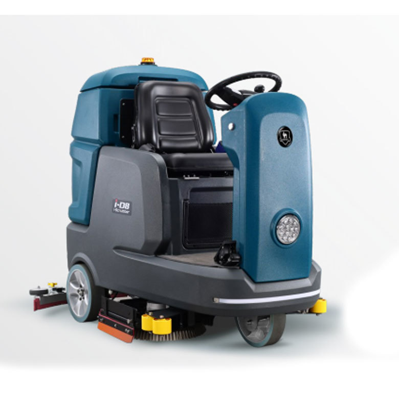 Ride-On Floor Scrubber i-D8 / i-D8A | High-Efficiency Commercial Floor Cleaning Machine by i-Scrubber