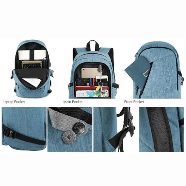 Durable Business Laptop Backpack Anti Theft Travel Bags Backpack With Lock
