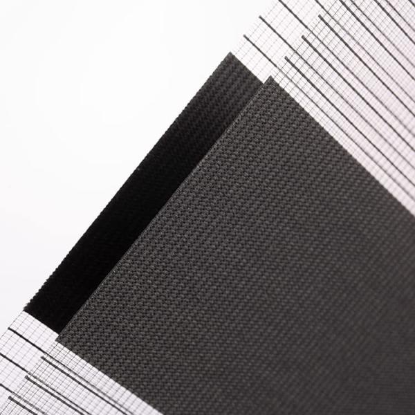 140 GSM Zebra Roller Blind Fabric with Soft Light Filtering and Modern Style