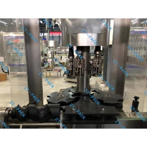 Wine Bottle Cap Tightening Machine Olive Oil , Rotary Juice Bottle Cap Sealing Machine