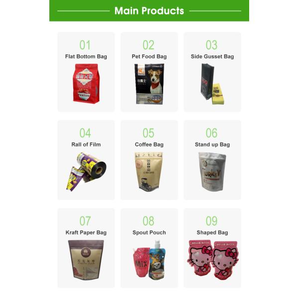 Three Sides Sealing Custom Shaped Bags Resealable Aluminium Foil Food Packing