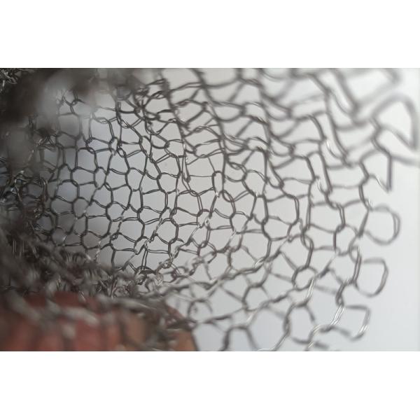 Stainless Steel Knitted Gas Liquid Filter Wire Mesh For Oil Water Separation
