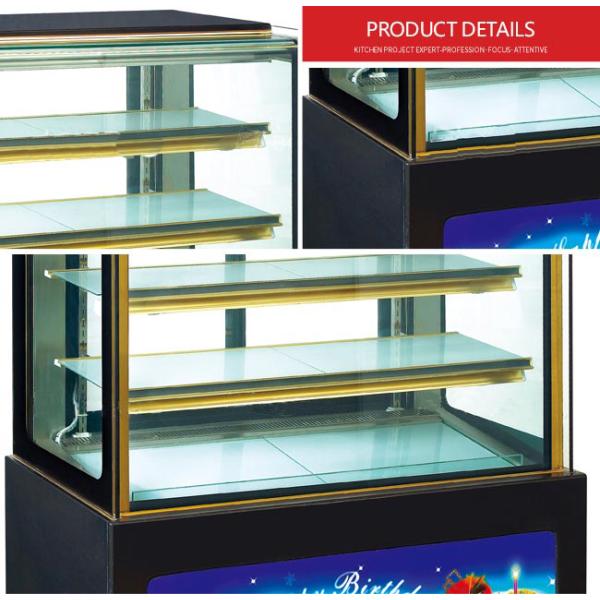 Tempered Glass 1200mm 450W Cake Display Refrigerator