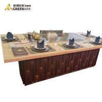 Tabela de aço inoxidável da grade de Teppanyaki de 304 ASSADOS elétrica/gás sem fumaça