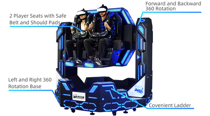 Машина 1080 имитатора игры VR вращения для аркады игры VR